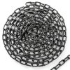 Long Black Chain Link 1/4" x 19.7 Ft, Heavy Duty Metal Porch Swing Chain for Hanging, Carbon Steel Coil Chains for Outdoor Fence, Punching Bag, Hammock Chair, Safe Working Load, Tie Down-0
