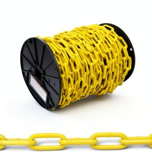 Campbell Low-Carbon Steel Coil Chain 2/0 Yellow Polycoated 0.19"-0
