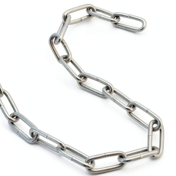 23 Feet Proof Coil Chain, 3/16 Inch Zinc Plated Iron Straight Link Coil Chain for Towing, Logging, Guard Rails-3