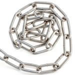 23 Feet Proof Coil Chain, 3/16 Inch Zinc Plated Iron Straight Link Coil Chain for Towing, Logging, Guard Rails-0