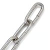 23 Feet Proof Coil Chain, 3/16 Inch Zinc Plated Iron Straight Link Coil Chain for Towing, Logging, Guard Rails-2