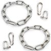 Stainless Steel Coil Chain VQOIHP 5mm x 30cm with M6 Shackles-0