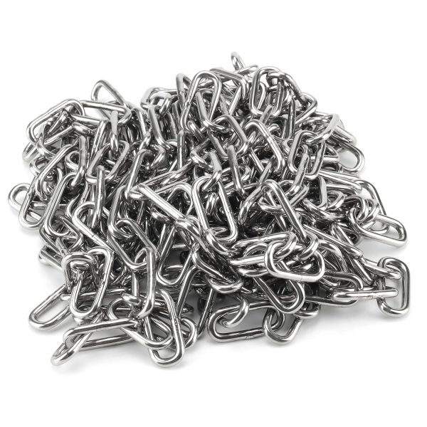 Stainless Steel Chain 20ft 5/32in Heavy Duty Coil by ZEONHEI 500lb-0