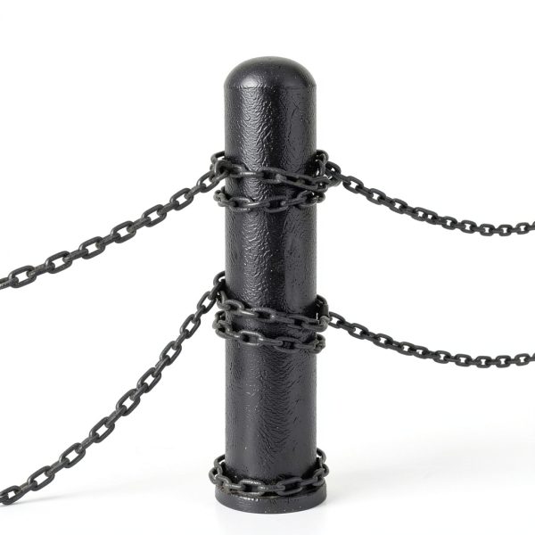 Long Black Chain Link 1/4" x 19.7 Ft, Heavy Duty Metal Porch Swing Chain for Hanging, Carbon Steel Coil Chains for Outdoor Fence, Punching Bag, Hammock Chair, Safe Working Load, Tie Down-7